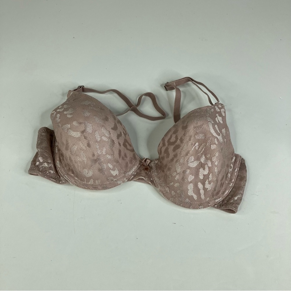 Maidenform Nude Leopard Print Lace Bra Size 34B
